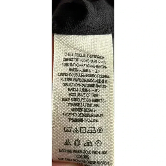 Free People Coryn Print Long Sleeve Open Back Mini Dress Black Multicolor Sz 4 - Picture 9 of 10